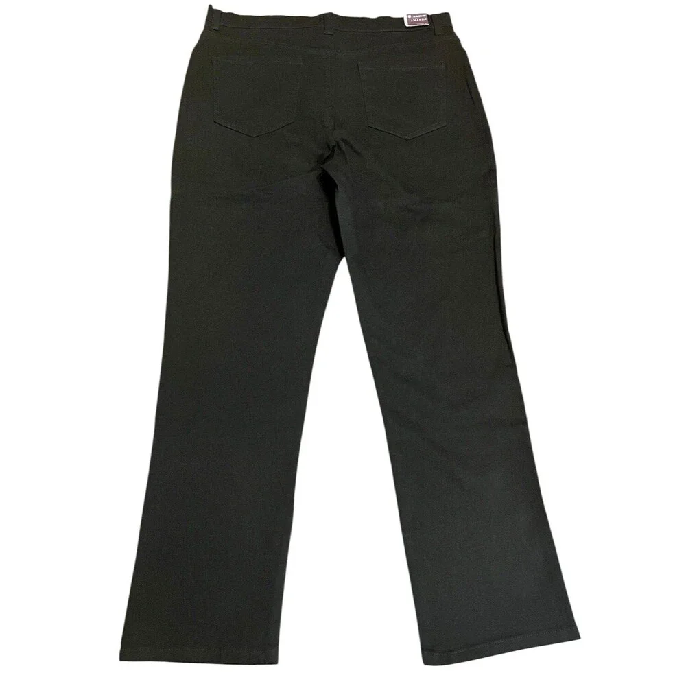 GLORIA VANDERBILT Amanda Black Slimming Stretch Denim Jeans 16 Average NWT - Picture 2 of 8